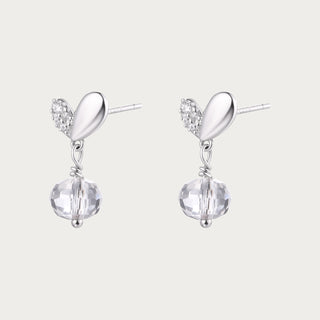 D-Pow Peach Drop Earrings 925 Silver | Cute & Elegant Fashion Jewelry - D-POW