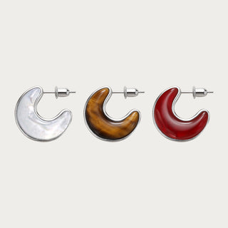D-Pow 925 Sterling Silver Red Earrings | Elegant Light Luxury Fashion Jewelry - D-POW