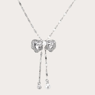[Miu-Inspired Ballet] D-POW 925 Sterling Silver Pendant Necklace – 66cm - D-POW