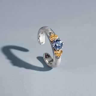 [Eternal Gleam] D-POW Handcrafted Moissanite Filigree Ring in Inspired Buccellati Style - D-POW