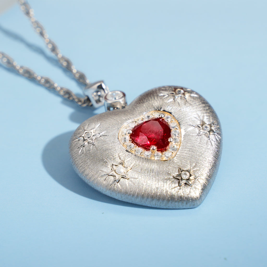 Plato's Heart | D-pow Fine Custom-Made Sterling Silver Love Necklace 49cm (19.3'')