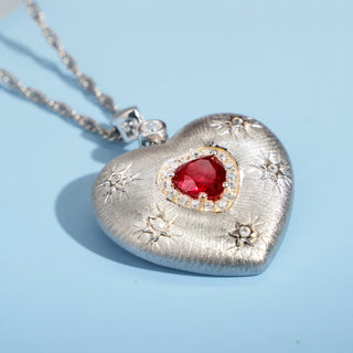 Plato's Heart | D-pow Fine Custom-Made Sterling Silver Love Necklace 49cm (19.3'') - D-POW