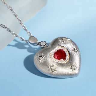 Plato's Heart | D-pow Fine Custom-Made Sterling Silver Love Necklace 49cm (19.3'') - D-POW