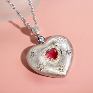 Plato's Heart | D-pow Fine Custom-Made Sterling Silver Love Necklace 49cm (19.3'') - D-POW