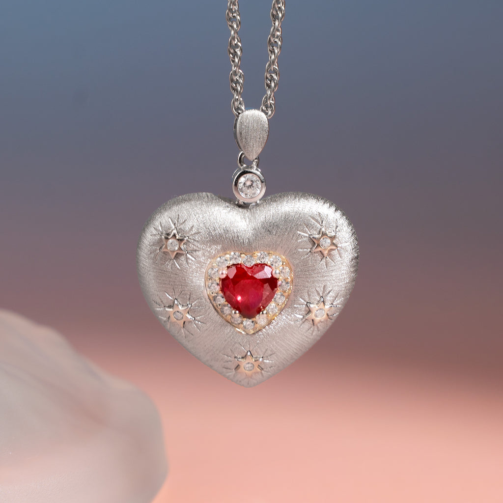 Plato's Heart | D-pow Fine Custom-Made Sterling Silver Love Necklace 49cm (19.3'')