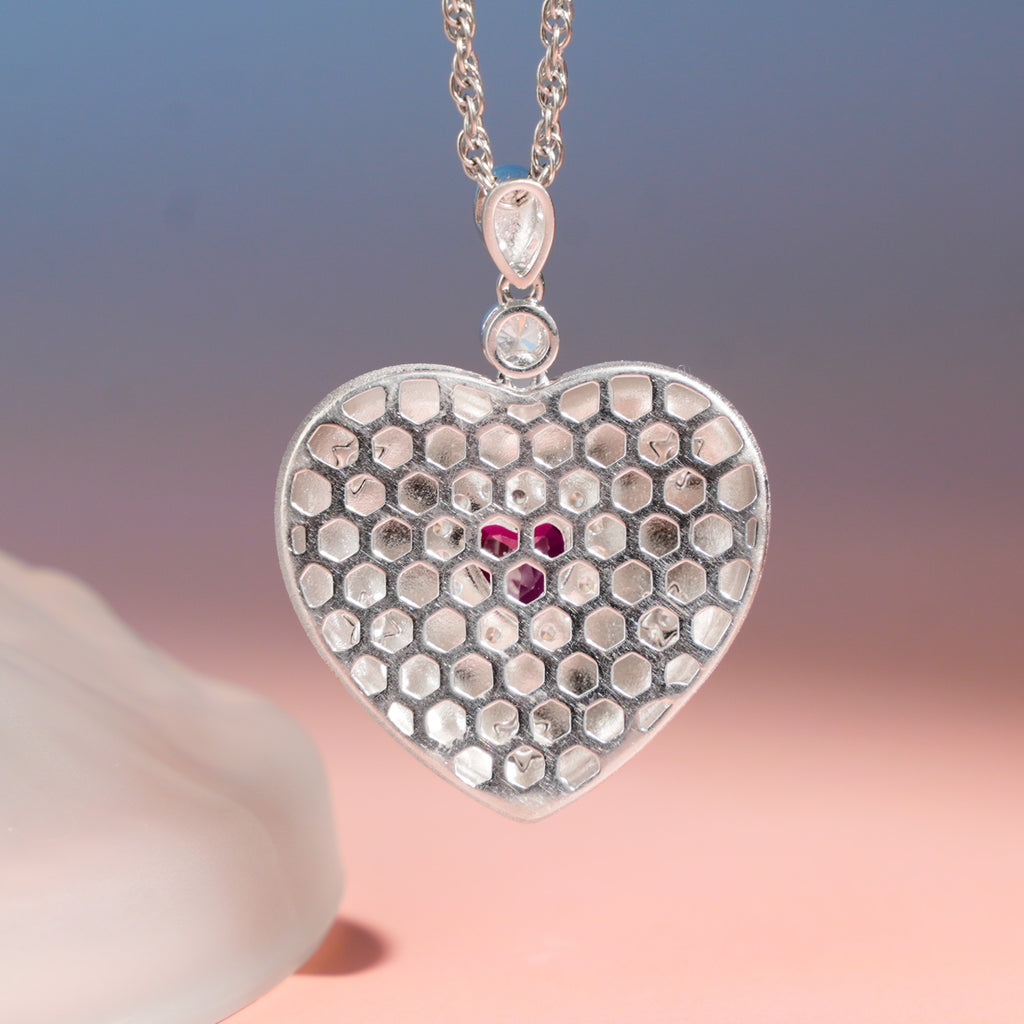 Plato's Heart | D-pow Fine Custom-Made Sterling Silver Love Necklace 49cm (19.3'')