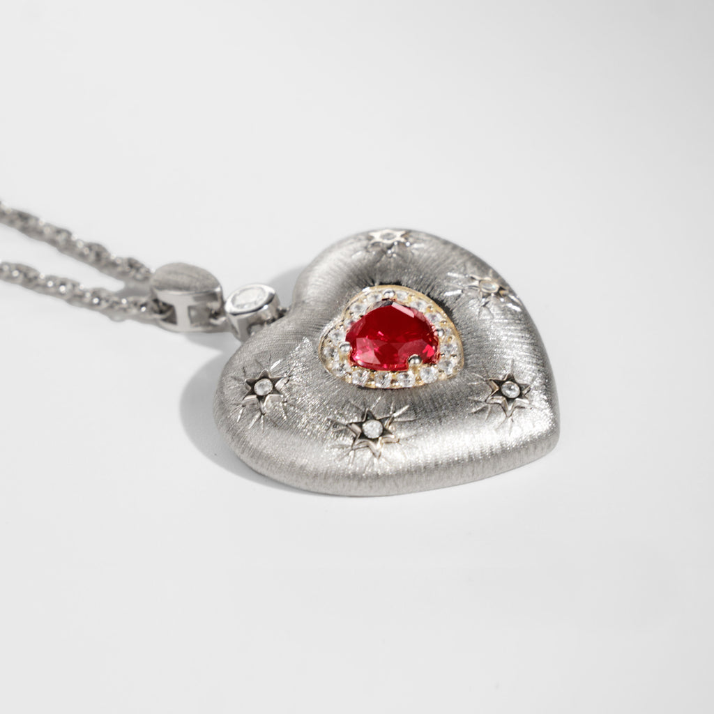 Plato's Heart | D-pow Fine Custom-Made Sterling Silver Love Necklace 49cm (19.3'')