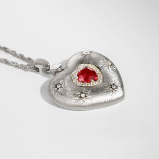 Plato's Heart | D-pow Fine Custom-Made Sterling Silver Love Necklace 49cm (19.3'') - D-POW