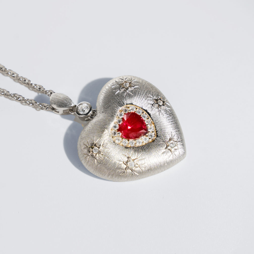 Plato's Heart | D-pow Fine Custom-Made Sterling Silver Love Necklace 49cm (19.3'')