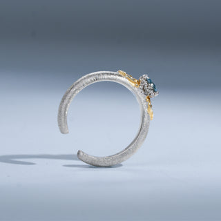 [Eternal Gleam] D-POW Handcrafted Moissanite Filigree Ring in Inspired Buccellati Style - D-POW