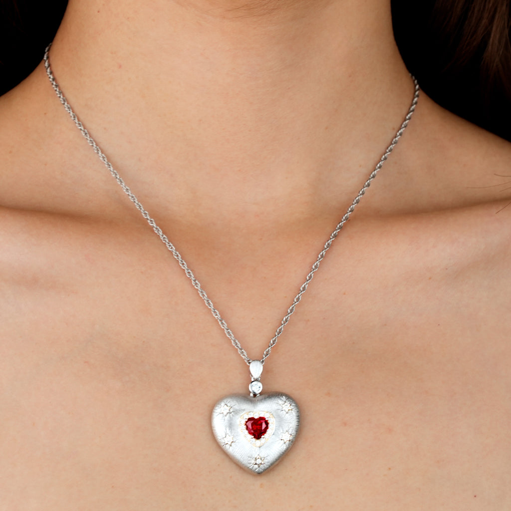 Plato's Heart | D-pow Fine Custom-Made Sterling Silver Love Necklace 49cm (19.3'')