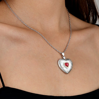 Plato's Heart | D-pow Fine Custom-Made Sterling Silver Love Necklace 49cm (19.3'') - D-POW