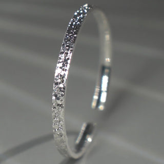[Shatterlight Series] D-POW Hammered 999.9 Fine Silver Adjustable Cuff - D-POW