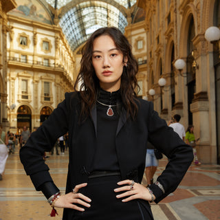 D-POW Sterling Silver Cinnabar Gourd Pendant – Antiqued Chinese Style - D-POW