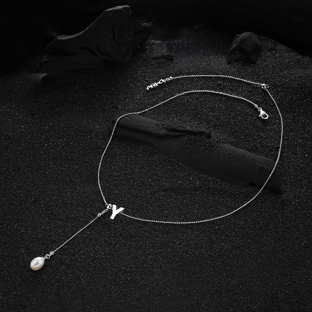 Letter "Y" pendant displayed with a clean design and subtle elegance.