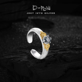 Top-down close-up of the ring displaying the brilliant moissanite and handcrafted filigree texture.