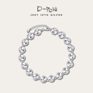 D-POW Frozen Echo Fractured Cosmos sterling silver bracelet, showcasing its intricate design and shimmering details.