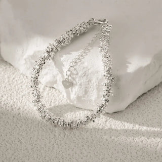 Heavy Craft Silver Fragment Bracelet (0070), Silver | D-POW