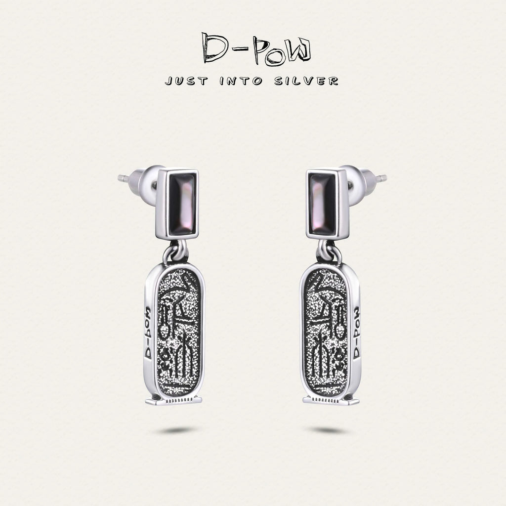 [Thunderbird Totem] D-POW Small Rectangular Earrings