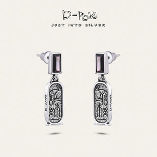 [Thunderbird Totem] D-POW Small Rectangular Earrings - D-POW