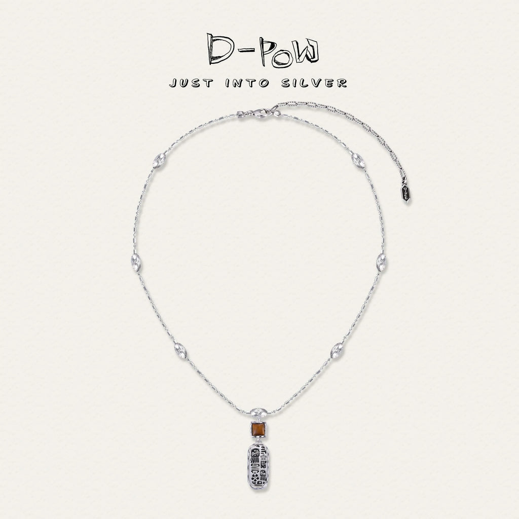 [Thunderbird Totem] D-POW Handcrafted Hammered Plate Necklace (50cm)
