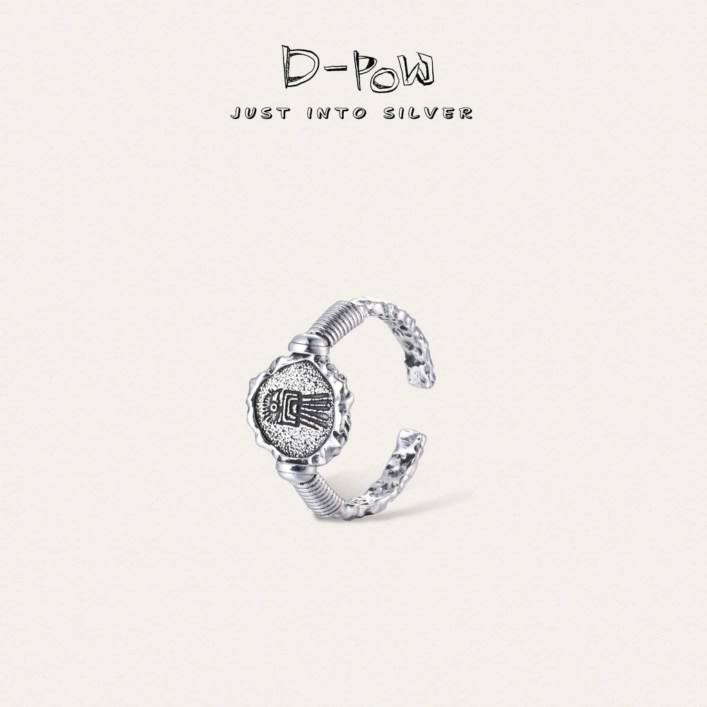 [Thunderbird Totem] D-POW Antiqued Ring