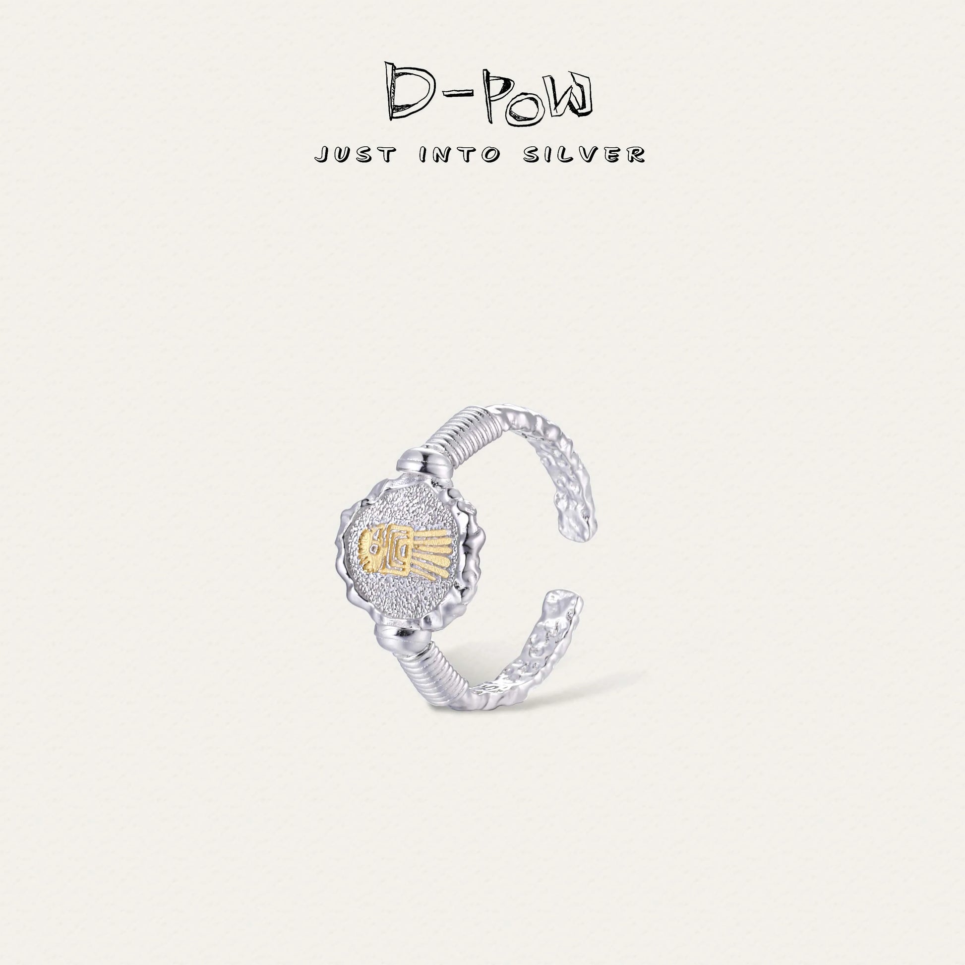 [Thunderbird Totem] D-POW Antiqued Ring