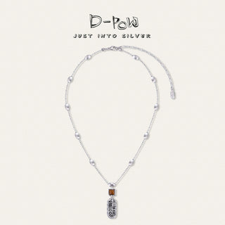 [Thunderbird Totem] D-POW Handcrafted Hammered Plate Necklace (50cm) - D-POW