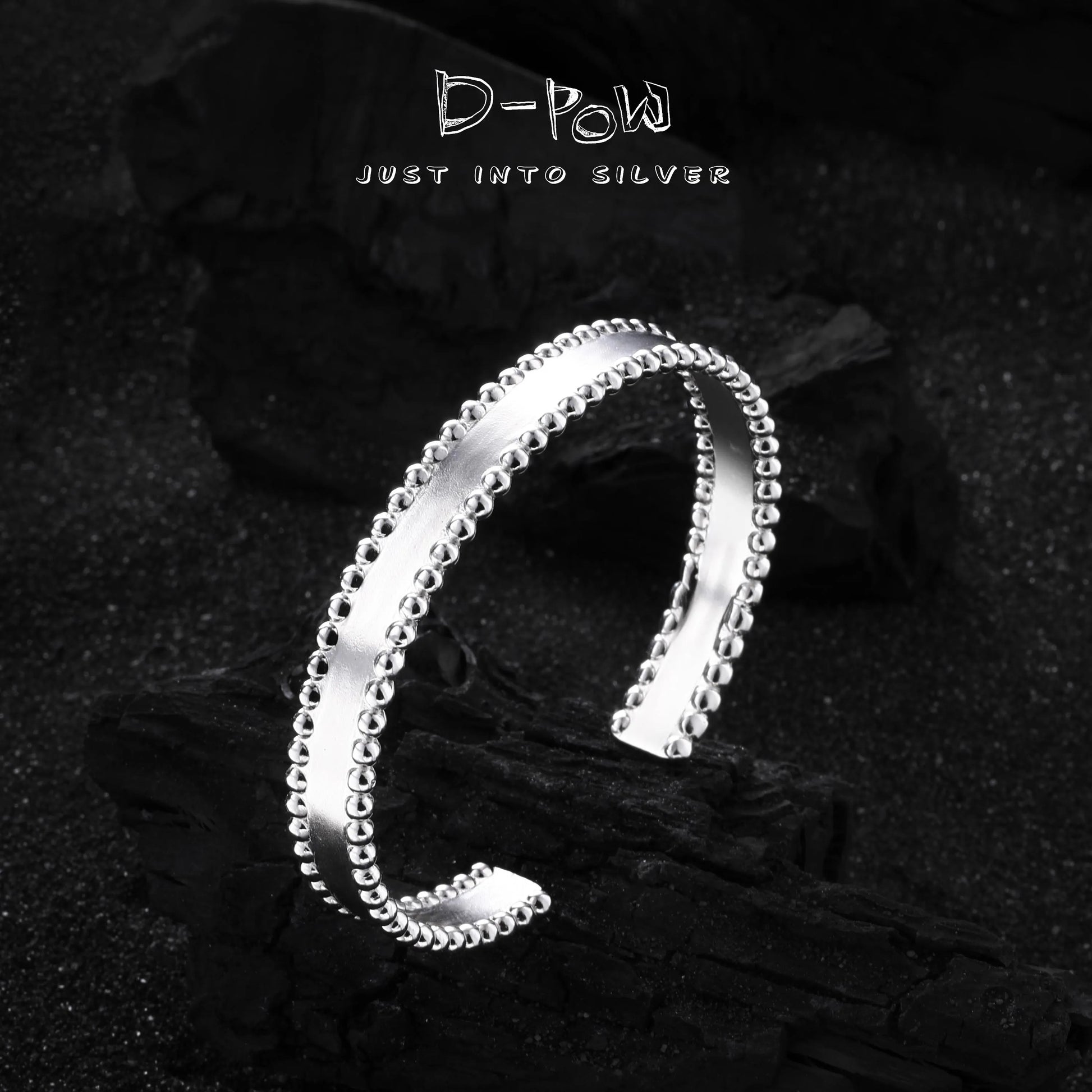 [Minimal Grace] D-POW Minimalist Cool-Tone Lace Satin Bracelets