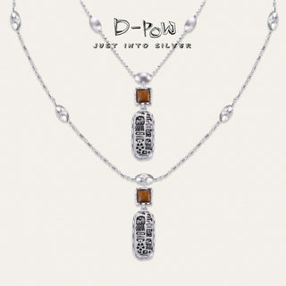 [Thunderbird Totem] D-POW Handcrafted Hammered Plate Necklace (50cm) - D-POW