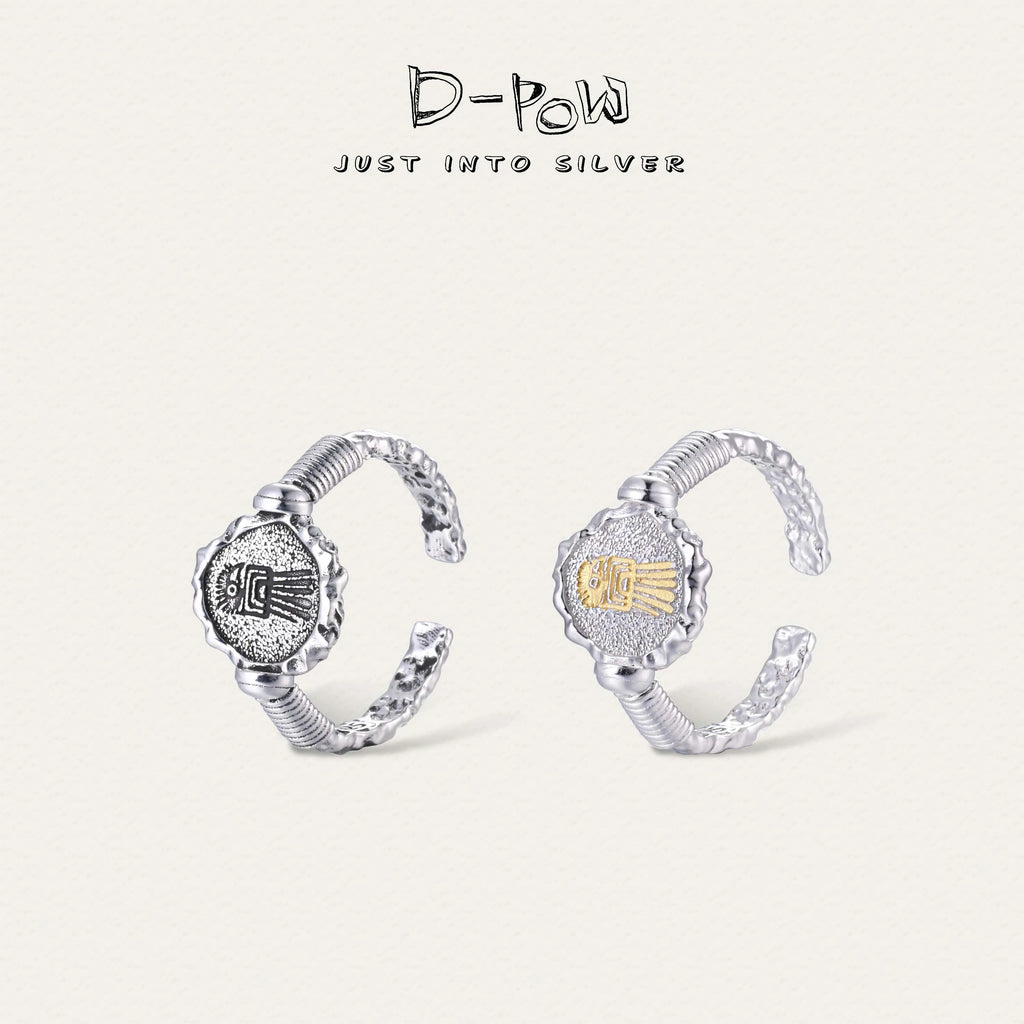 [Thunderbird Totem] D-POW Antiqued Ring