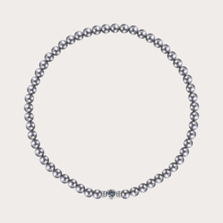 [Cosmic Amour] D-POW Haute Couture Peach-Motif Necklace in 925 Sterling Silver, 40CM(15.75'') - D-POW