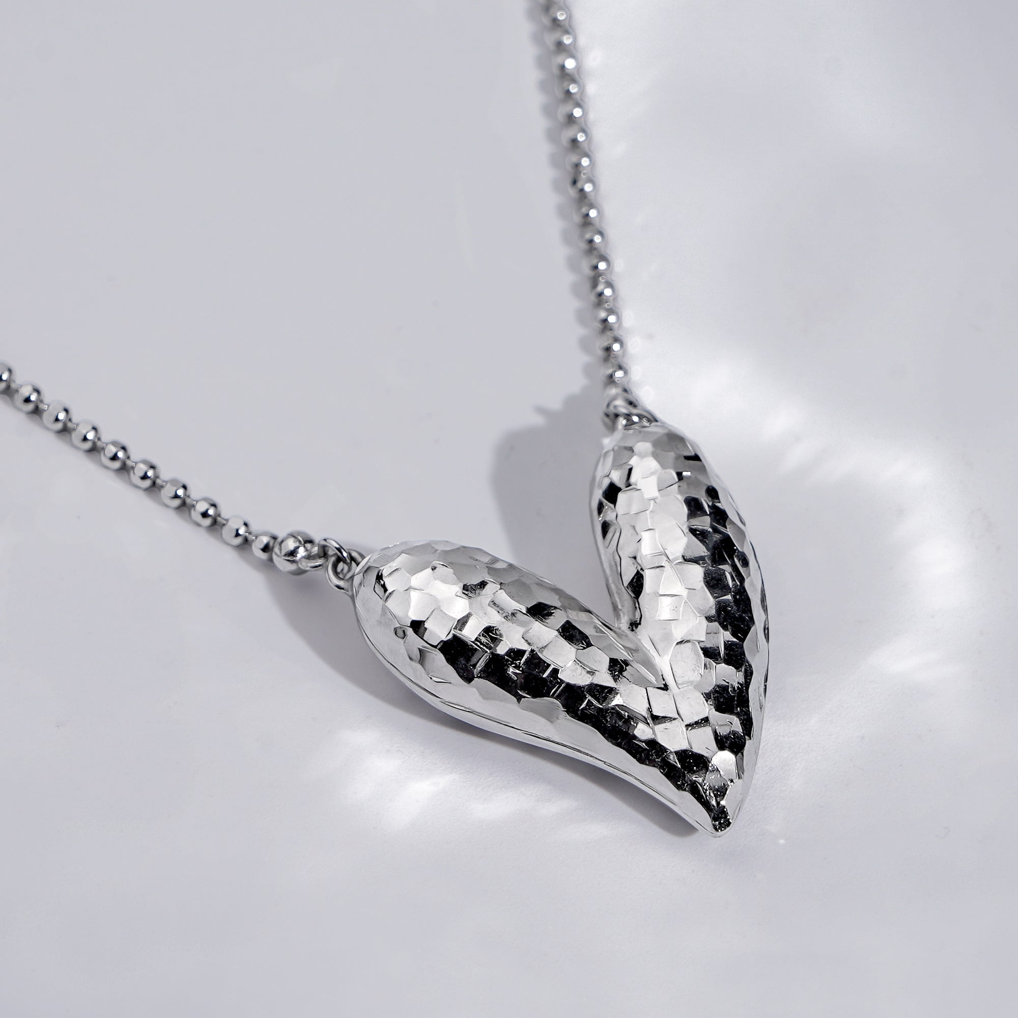 D-POW Baroque-Inspired Icy Peach Pendant 925 Silver Necklace