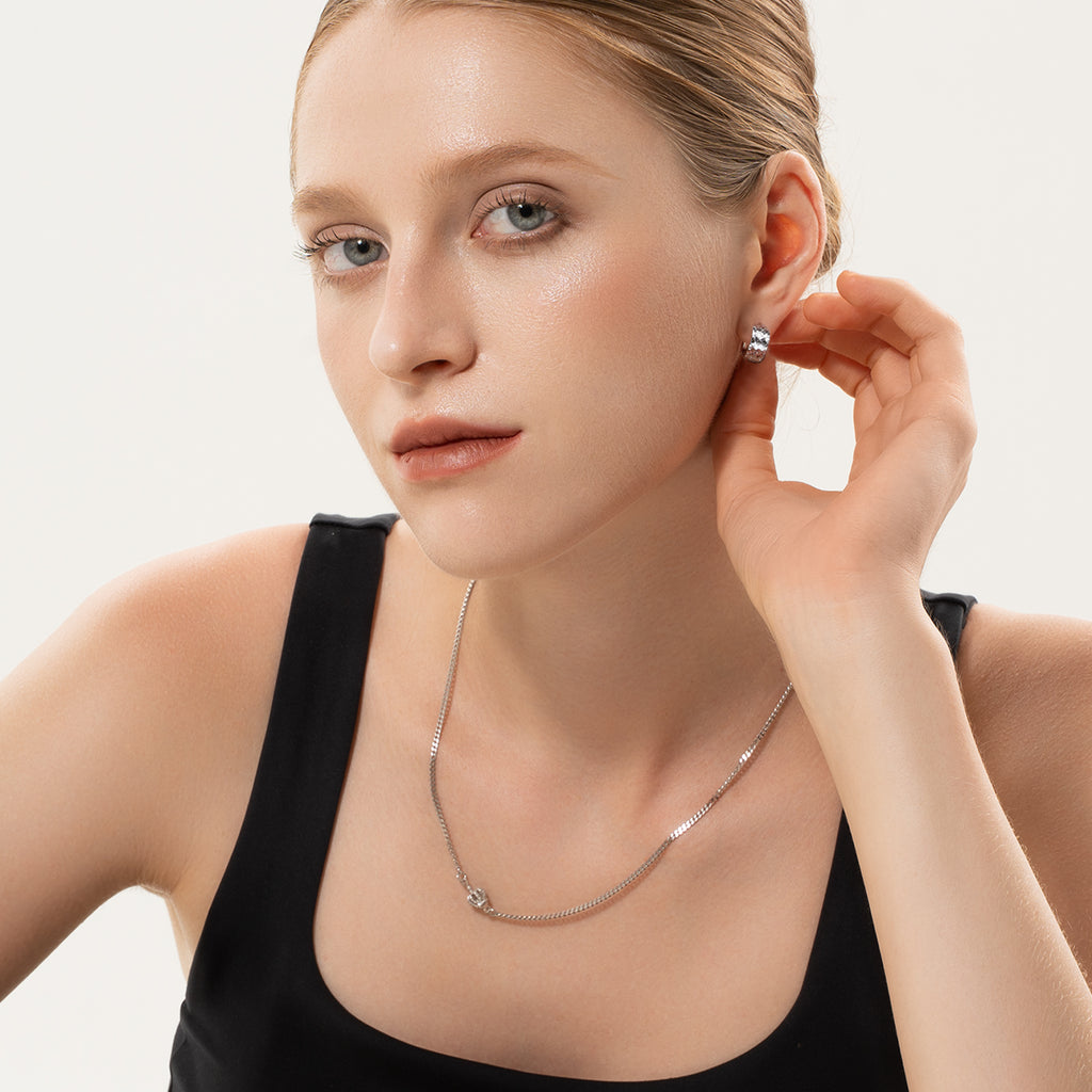 [Shatterlight Series] D-POW Hammered Sterling Silver Ear Cuffs, 1 PAIR