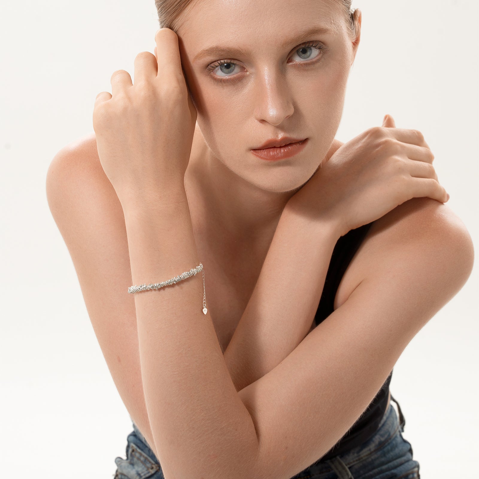[Shatterlight Series] D-POW Minimalist Handcrafted Bead Bracelet in 925 Sterling Silver