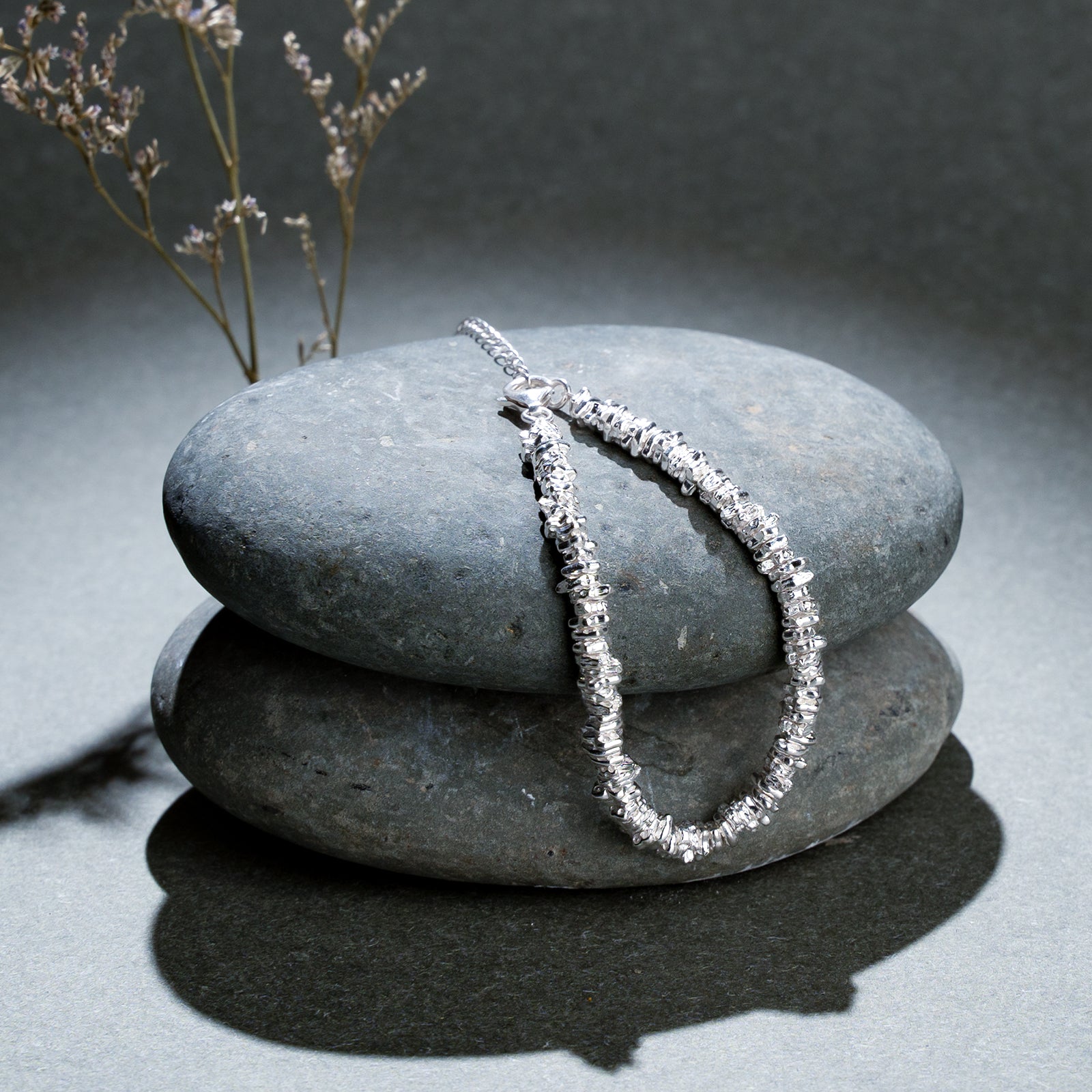 [Shatterlight Series] D-POW Minimalist Handcrafted Bead Bracelet in 925 Sterling Silver